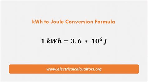 convert joules to kwh.